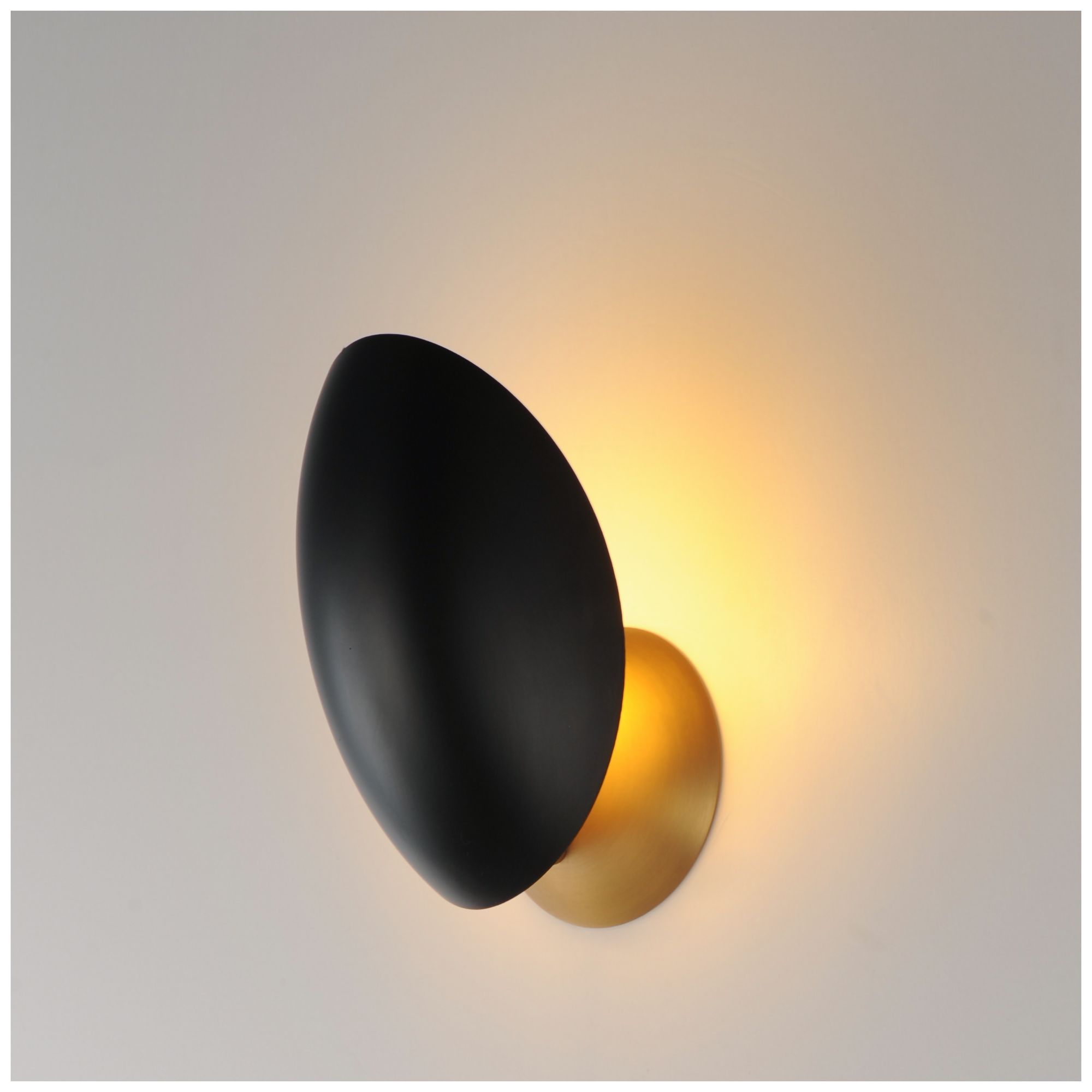 Image 4 Maxim Maris 8" High Black/Natural Aged Brass Wall Sconce more views