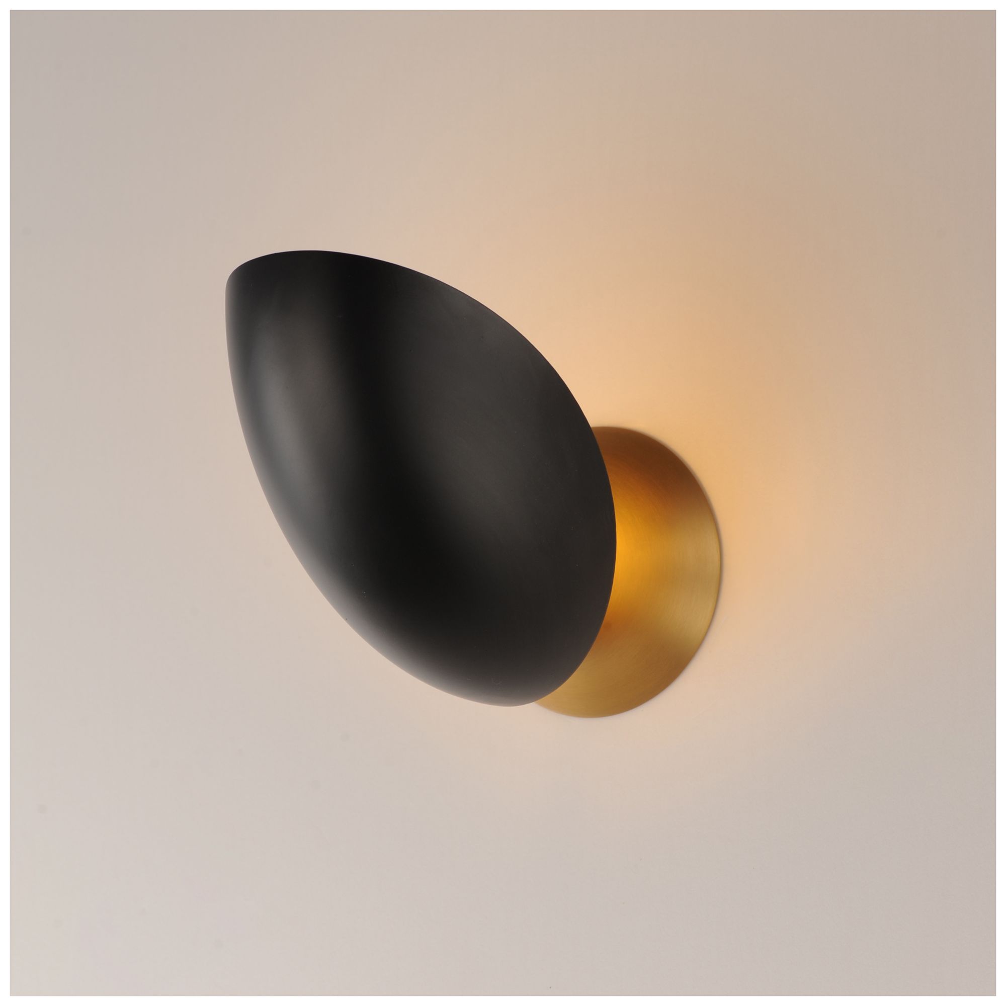 Image 5 Maxim Maris 8" High Black/Natural Aged Brass Wall Sconce more views