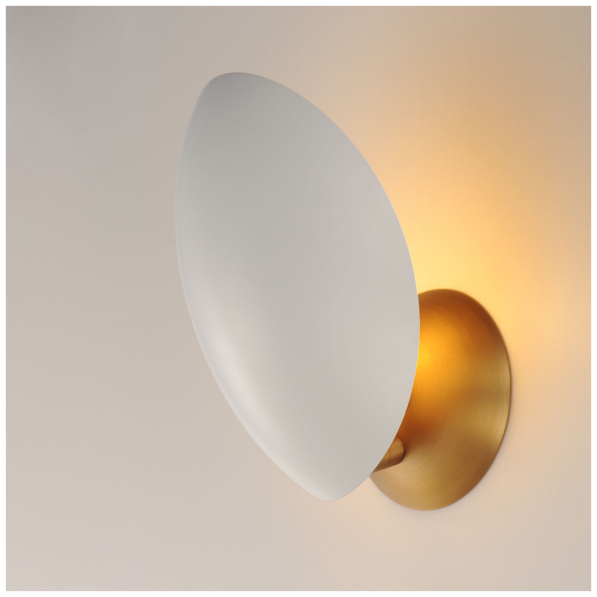 Image 5 Maxim Maris 8" High White/Natural Aged Brass Wall Sconce more views