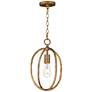 1_Maxim Martel 10" Wide Etruscan Gold 1-Light Mini Pendant