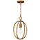 Maxim Martel 10" Wide Etruscan Gold 1-Light Mini Pendant