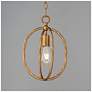 2_Maxim Martel 10" Wide Etruscan Gold 1-Light Mini Pendant more views