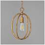 3_Maxim Martel 10" Wide Etruscan Gold 1-Light Mini Pendant more views