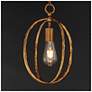 4_Maxim Martel 10" Wide Etruscan Gold 1-Light Mini Pendant more views