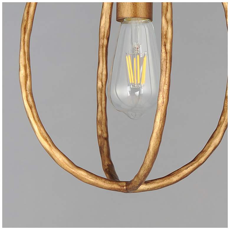 Image 5 Maxim Martel 10" Wide Etruscan Gold 1-Light Mini Pendant more views