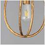 5_Maxim Martel 10" Wide Etruscan Gold 1-Light Mini Pendant more views