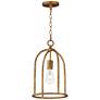 1_Maxim Martel 10" Wide Etruscan Gold 1-Light Pendant