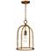 Maxim Martel 10" Wide Etruscan Gold 1-Light Pendant
