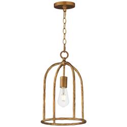 Maxim Martel 10" Wide Etruscan Gold 1-Light Pendant