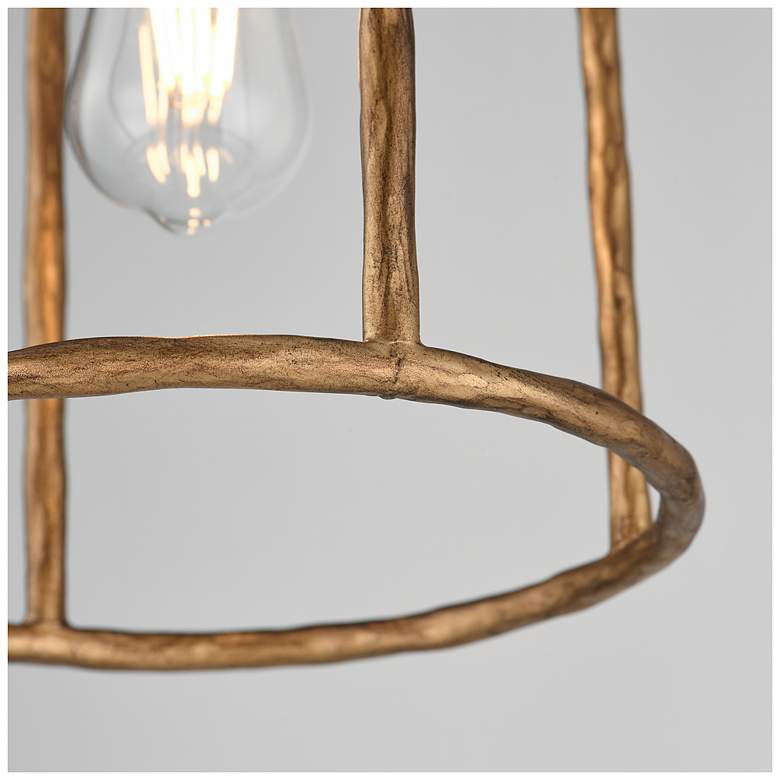Image 4 Maxim Martel 10" Wide Etruscan Gold 1-Light Pendant more views