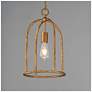 5_Maxim Martel 10" Wide Etruscan Gold 1-Light Pendant more views