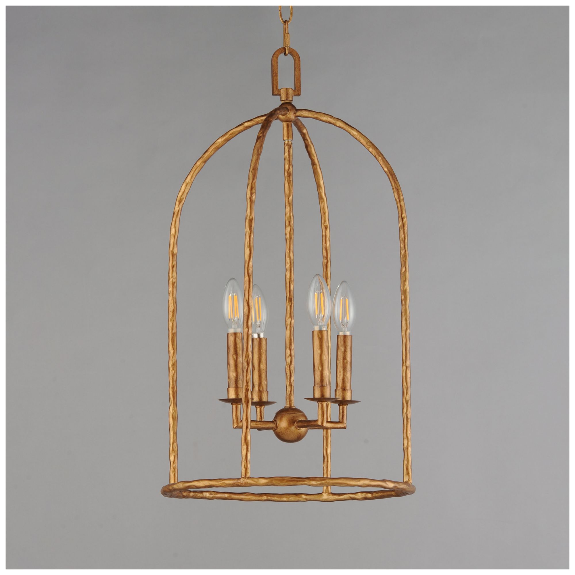 Image 2 Maxim Martel 14" Wide Etruscan Gold 4-Light Pendant more views