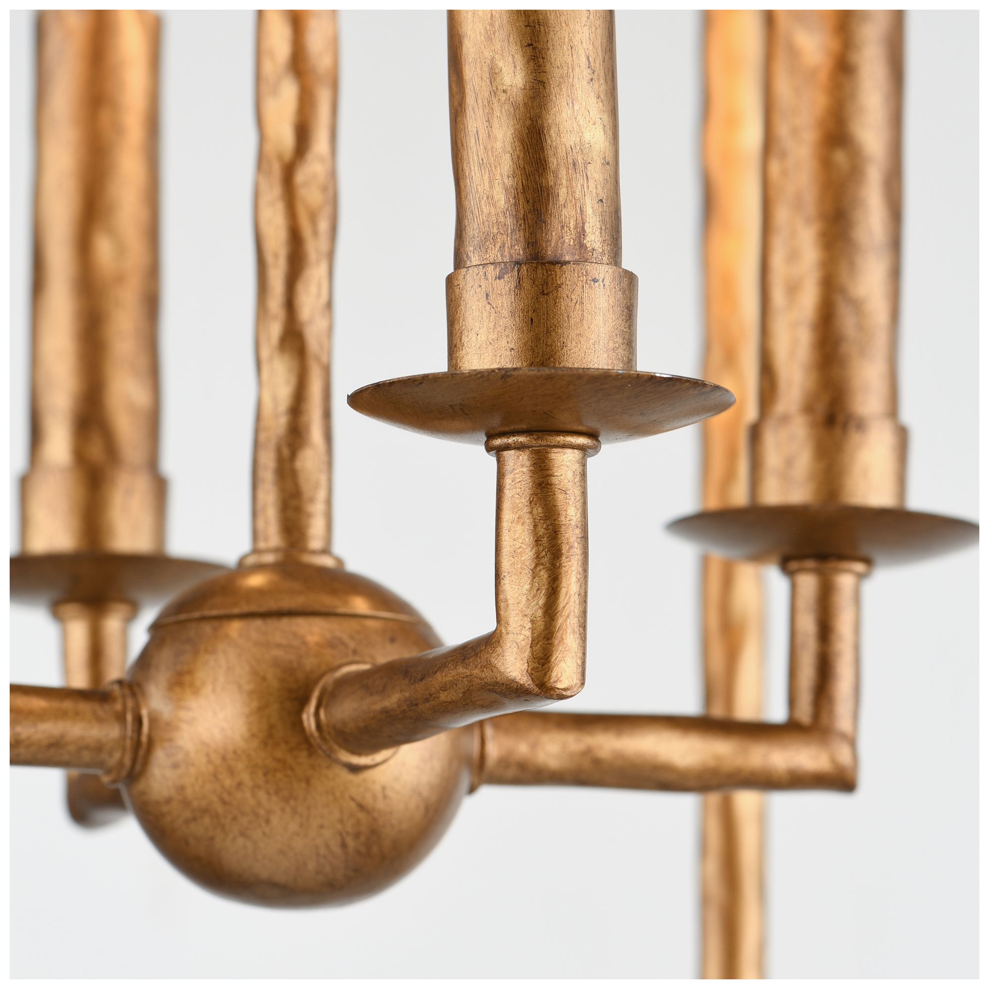 Image 4 Maxim Martel 14" Wide Etruscan Gold 4-Light Pendant more views