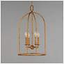 2_Maxim Martel 14" Wide Etruscan Gold 4-Light Pendant more views