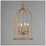 3_Maxim Martel 14" Wide Etruscan Gold 4-Light Pendant more views