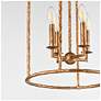 5_Maxim Martel 14" Wide Etruscan Gold 4-Light Pendant more views