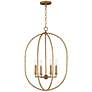 1_Maxim Martel 20" Wide Etruscan Gold 4-Light Pendant