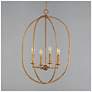 2_Maxim Martel 20" Wide Etruscan Gold 4-Light Pendant more views