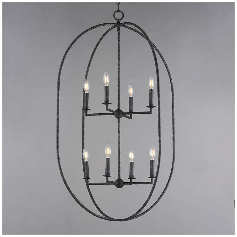 Image 3 Maxim Martel 30" Wide Blacksmith 8-Light Pendant more views