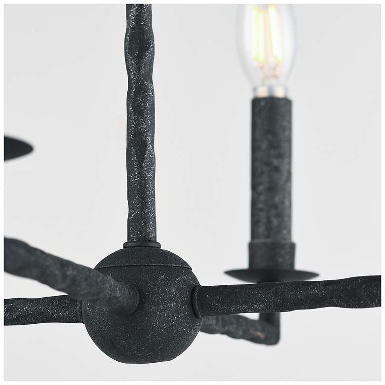 Image 4 Maxim Martel 30" Wide Blacksmith 8-Light Pendant more views