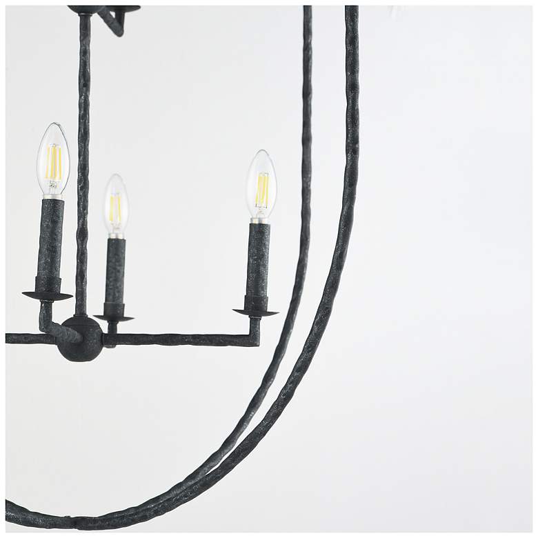 Image 5 Maxim Martel 30" Wide Blacksmith 8-Light Pendant more views
