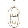 1_Maxim Martel 30" Wide Etruscan Gold 8-Light Pendant