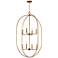 Maxim Martel 30" Wide Etruscan Gold 8-Light Pendant