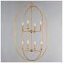 3_Maxim Martel 30" Wide Etruscan Gold 8-Light Pendant more views