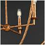 4_Maxim Martel 30" Wide Etruscan Gold 8-Light Pendant more views