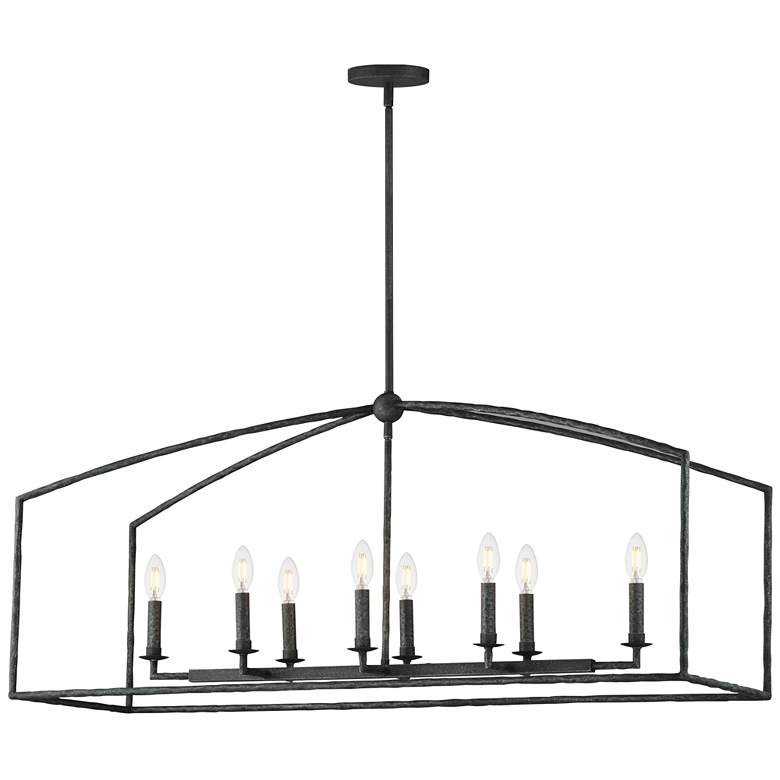 Image 1 Maxim Martel 46" Blacksmith 8-Light Linear Chandelier