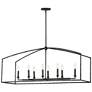 1_Maxim Martel 46" Blacksmith 8-Light Linear Chandelier