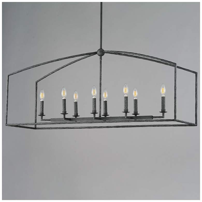 Image 2 Maxim Martel 46" Blacksmith 8-Light Linear Chandelier more views
