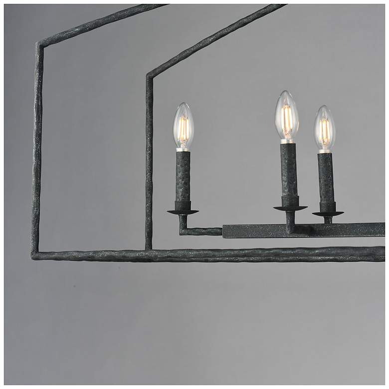 Image 3 Maxim Martel 46" Blacksmith 8-Light Linear Chandelier more views