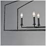 3_Maxim Martel 46" Blacksmith 8-Light Linear Chandelier more views