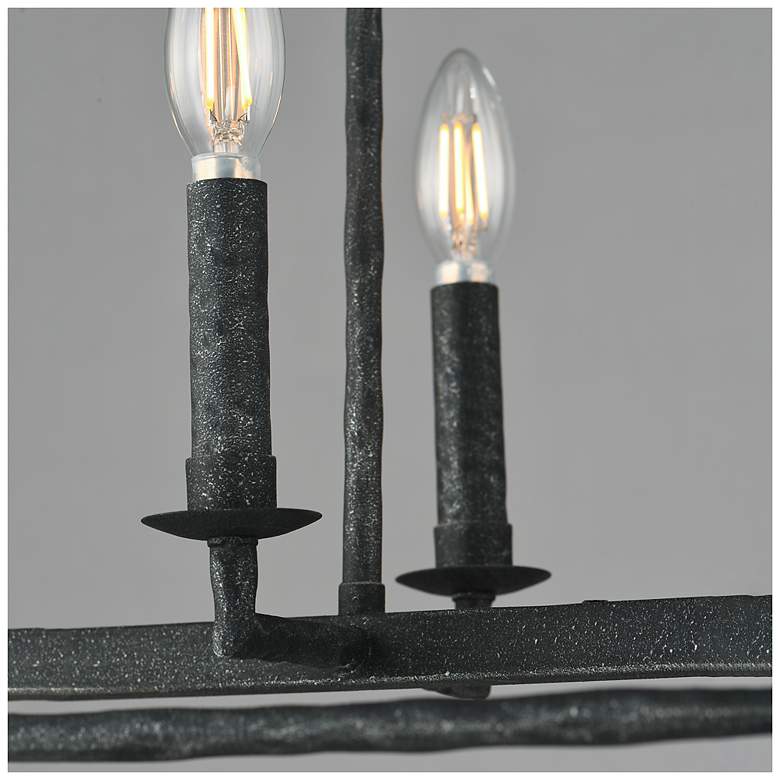 Image 5 Maxim Martel 46" Blacksmith 8-Light Linear Chandelier more views