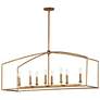 2_Maxim Martel 46" Etruscan Gold 8-Light Linear Chandelier