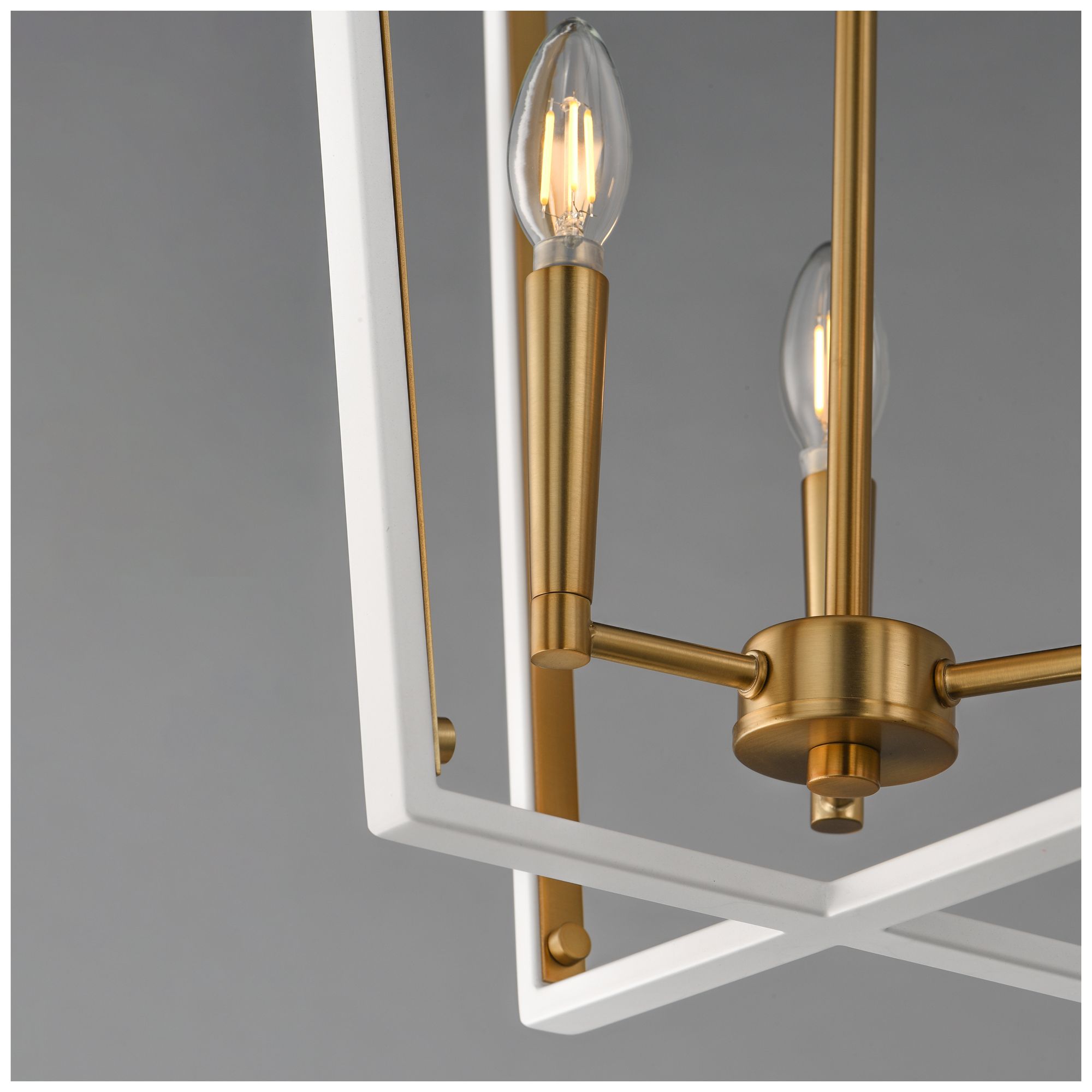 Image 5 Maxim Melrose 16" Wide White/Natural Aged Brass 3-Light Pendant more views