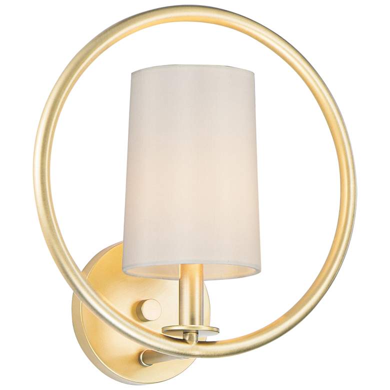 Image 1 Maxim Meridian 13" High Natural Aged Brass Wall Sconce