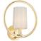 Maxim Meridian 13" High Natural Aged Brass Wall Sconce