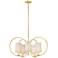 Maxim Meridian 30 1/2" Wide Aged Brass 5-Light Chandelier