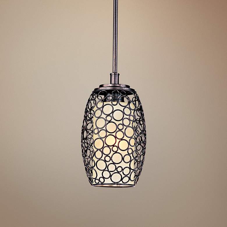 Image 1 Maxim Meridian 7" Wide Umber Bronze Mini Pendant Light
