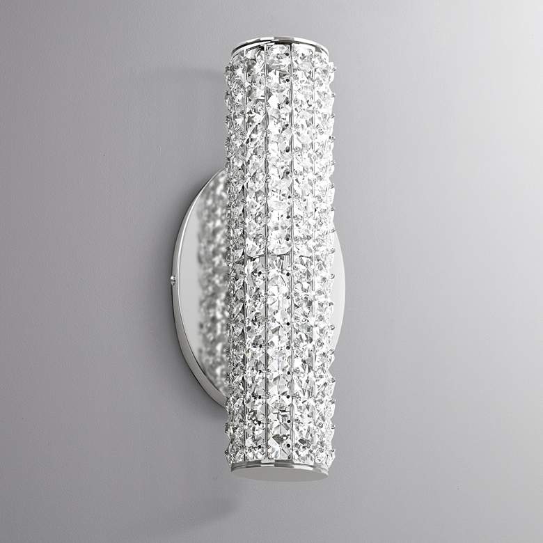 Image 1 Maxim Meteor 5 1/2" High Polished Chrome LED Wall Sconce