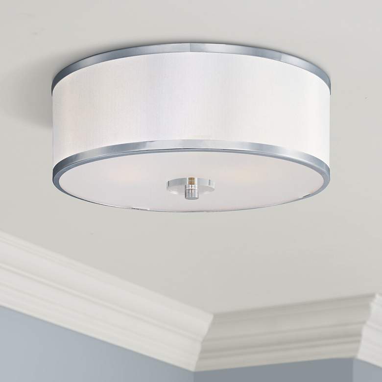 Image 1 Maxim Metro 15 3/4" Wide Modern Flush Mount Ceiling Light
