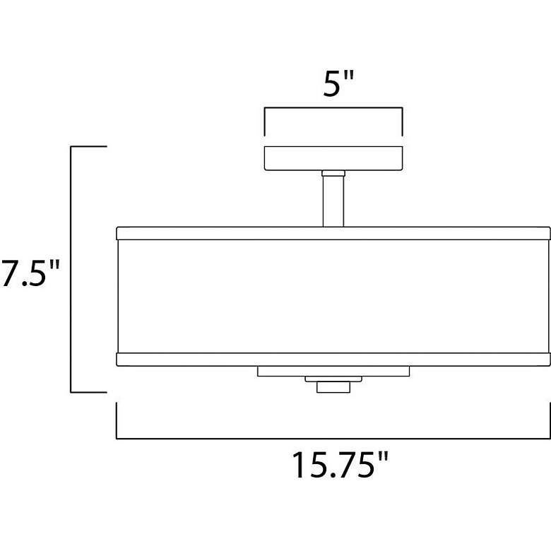 Image 3 Maxim Metro 15 3/4" Wide Modern Flush Mount Ceiling Light more views