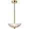 Maxim Metropolis 10" Wide Gold and Glass Bow LED Pendant Light