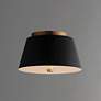 2_Maxim Miles 11" Black/Natural Aged Brass LED Flush Mount more views