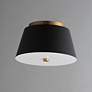 3_Maxim Miles 11" Black/Natural Aged Brass LED Flush Mount more views