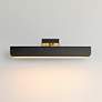 3_Maxim Miles 24" Black/Natural Aged Brass Articulating LED Wall Sconce more views