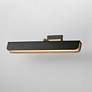 7_Maxim Miles 24" Black/Natural Aged Brass Articulating LED Wall Sconce more views