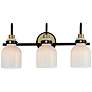 3_Maxim Milk 22" Wide 3-Light Satin Brass Bathroom Vanity Light Fixture more views